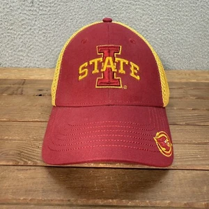 Iowa State Cyclones Hat Adult Red Yellow Fitted Mesh Back Cap NCAA Sports ISU - Picture 1 of 9