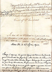 P492-TOSCANA-3 Document Manuscript 1778 Reflective Road Bolognese