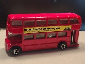 Unbranded Red Die Cast Double Decker Bus, London No.15, 1:64 scale (???)