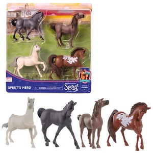 DreamWorks Spirit Riding Free Collectible Horse 4 Pack NEW Spirit's Herd - Picture 1 of 4