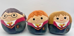 Harry Potter SQUISHMALLOWS Set of 3 Ron, Harry, and Hermione New w/ Tags Stuffed - Picture 1 of 2