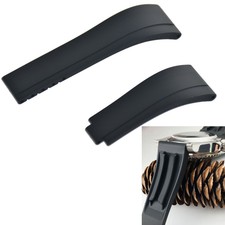 Cinturino in Caucciù Nero for Rolex Daytona GMT Submariner Datejust 20mm