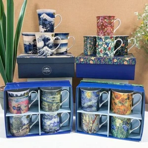 Famoso set regalo tazza illustratore - William Morris Killburn Van Gogh Klimt Monet - Foto 1 di 7