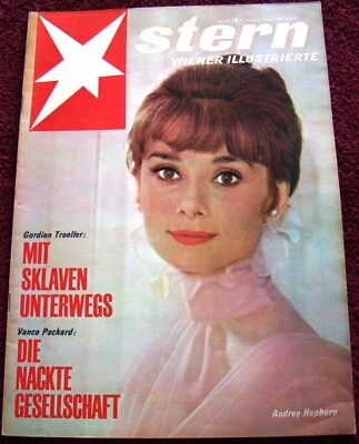NICE AUDREY HEPBURN COVER + article for RARE Austrian Stern (4/5/64) Liz Taylor - Image 1 of 4