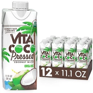 (12 Pack) Vita Coco Organic Pressed Extra Coconut Water, Non-GMO, 11.1 Fl Oz - Picture 1 of 6
