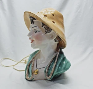 Rare 1930's Vincenzo Bertolotti Porcelain Lamp Figurine - Peasant Boy - 12" H - Picture 1 of 12