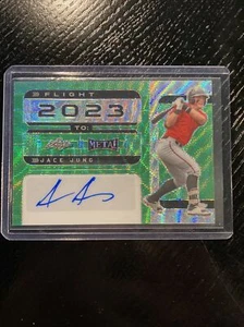 2022 Leaf Metal Draft Jace Jung FLIGHT 2023 Auto 1/1 Tigers - Picture 1 of 2