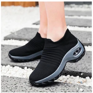 Women's Walking Shoes Slip on Sock Sneakers Lady Girls Women Walking Shoes - Picture 1 of 10