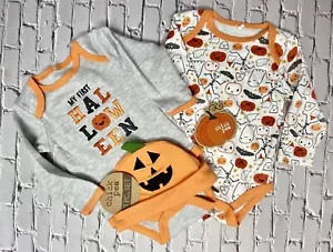 Baby Boy Halloween “ My First Halloween” 4 Piece Set (3/6 & 6/9 Months) - Picture 1 of 1