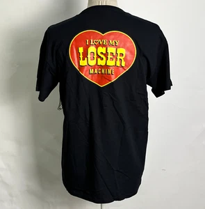 Loser Machine Men's Pocket T-Shirt Love My Loser Black Size L NWT Heart - Picture 1 of 2
