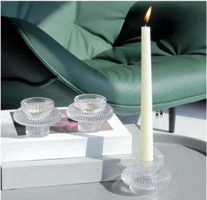 Vohocandle Klarer Kerzenständer, 6er-Set, Kerzenhalter aus Glas - Bild 1 von 6