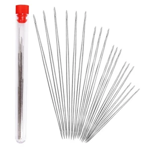 Big Eye Bead Needle Kit, 35 pcs Beading Needle in 7 Different Sizes & Container - Picture 1 of 6