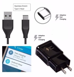 Câble Chargeur Mural Type C Charge Adaptative Rapide OEM pour Samsung S8 S9 Note 8 9 - Photo 1 sur 4