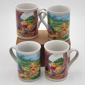 Set of 4 Disney Winnie The Pooh 8oz Ceramic Coffee Mugs Houston Harvest - Imagen 1 de 17