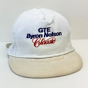 De Colección Byron Nelson GTE Torneo de Golf Cuerda Sombrero Correa Gorra Camionero Hecha en EE. UU. 90s - Imagen 1 de 12