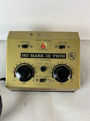 Transformador de tren doble Silvine Ho mark III modelo 1400 probado Foto 1 de 4