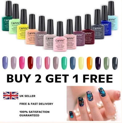 CANNI Long Lastin Gel Polish Soak Off HEMA-Free Gel Nails 7.3ml BUY 2 GET 1 FREE - Image 1 of 4