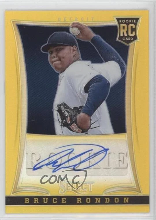 2013 Panini Select Rookie Auto Gold Prizm /25 Bruce Rondon #192 Rookie RC - Image 1 of 2
