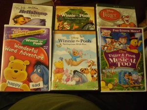 (8) Disney Winnie the Pooh Children's DVD Lot:  Christmas Tigger Movie Heffalump - Picture 1 of 2