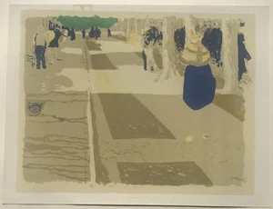 Fine Vuillard Lithograph - "L' Avenue" - The Street - Ltd. Edition of 180 (1964) - Picture 1 of 5