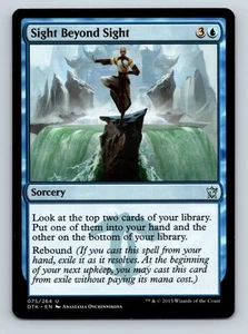 Magic The Gathering Dragons of Tarkir #75 Sight Beyond Sight Uncommon - Picture 1 of 2