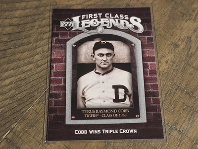 Upper Deck Ty Cobb First Class Legends Insert 2006 casi nuevo Foto 1 de 3