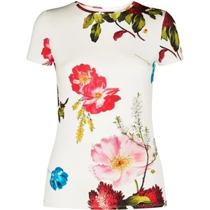 Ted Baker Dililah Sundae Floral Bugs Camiseta Ajustada Elastizada Jersey Camisa 2 - Imagen 1 de 7