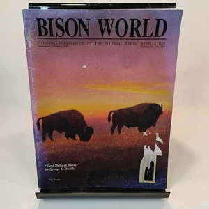 VTG Bison World Magazine~ Sept/Oct 1995 Official Pub. of Natl. Bison Assoc. - Foto 1 di 3