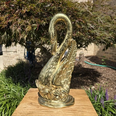 Difícil de encontrar Virginia Metal Crafters Historic Charleston SC 1999 tope de puerta cisne de latón Foto 1 de 4