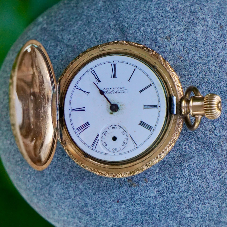 Waltham Pocket Watch c.1870 – Fahys Montauk Gold-Filled Hunter Case – Not Workin - Image 1 of 4