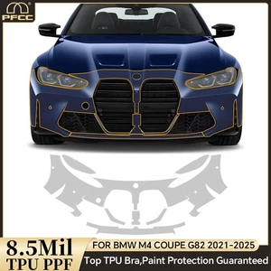 For BMW M4 Coupe G82 2021-2024 Front Bumper Precut Paint Protection Film PPF TPU - Picture 1 of 15