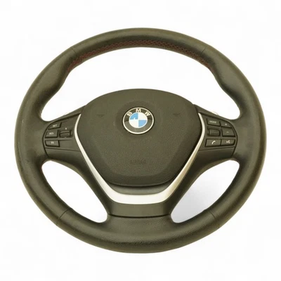 12-18 Bmw 328 335 340 320 F30 Sport Steering Wheel Leather Heated W Paddle Shift - Image 1 of 4