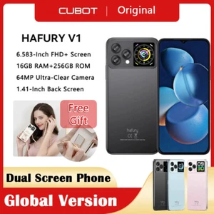 Global Version Cubot Hafury V1 Smartphone Dual Screen 16GB+256GB 64MP Camera NFC - Picture 1 of 13