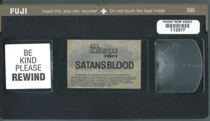 Satans Blood 1978 (VHS Tape, 1987) Rare Horror Movie OOP HtF. FREE SHIPPING USA - Picture 1 of 1
