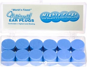 Mighty Plugs - (6 Pair Personal Pack) - from Pure (Beeswax) - Highest NRR 34 Sou - Picture 1 of 5