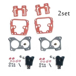 2x Carburetor Carb Repair Kit For Johnson Evinrude V4 85 90 100 115 125 140 HP - Picture 1 of 6