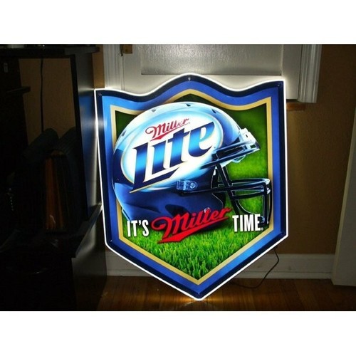 US STOCK Miller Lite Beer It’s Miller Time Helmet LED 20