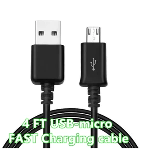 For Samsung Galaxy S7 Edge S7 S6 S4 J3 J7 LG HTC Micro USB Cable Fast Charger BK - Picture 1 of 3