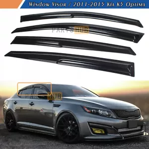 For 2011-2015 Kia Optima JDM Mugen Style Window Vent Visor Shade Sun Rain Guards - Picture 1 of 14