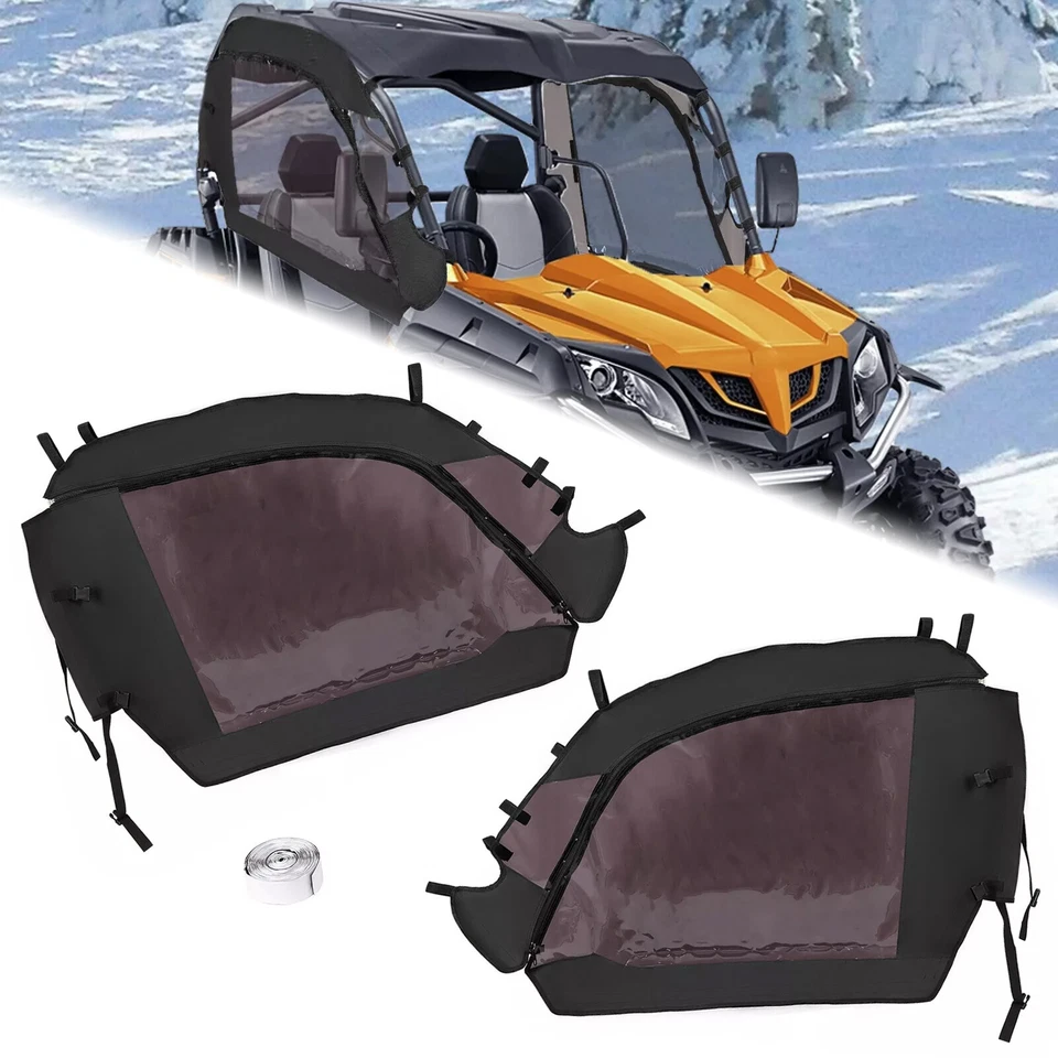 Upper Soft DOORS For CFMOTO ZForce 500 800 800EX 1000 w/Zippered Window 2014-22 Foto 1 de 4