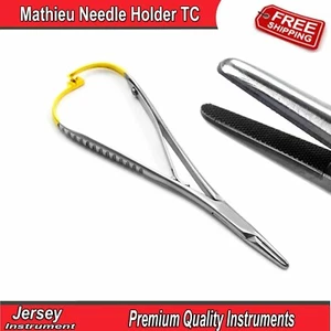 Orthodontic Mathieu Needle Holder Ligature Forceps TC Dental Surgical Instrument - Picture 1 of 4