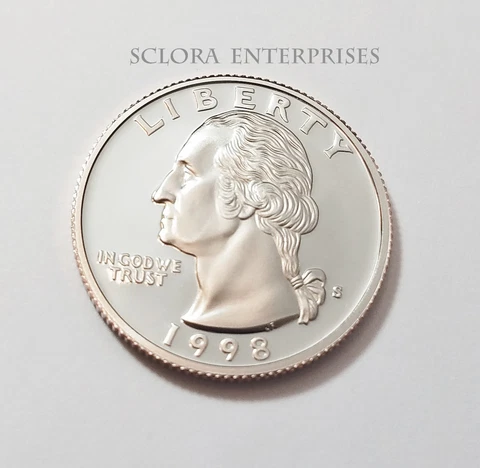 1998 S WASHINGTON *CLAD PROOF* QUARTER   **FREE SHIPPING** Cover