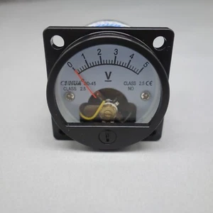 DC 0-5V Analog Voltmeter Analogue Voltage panel meter SO45 directly Connect - Picture 1 of 7