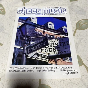 Sheet Music Magazine October 1982 Volume 6 Number 7 - Picture 1 of 9