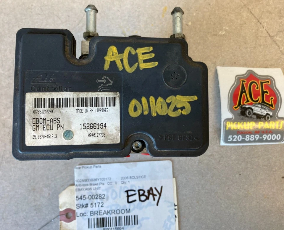 06-07 Pontiac Solstice 07 Saturn Sky ABS Pump Module w/o Active Brake Control - Image 1 of 4