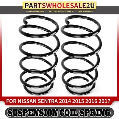 Juego de 2 muelles helicoidales laterales delanteros para Nissan Sentra 2014 2015 2016 2017 2018 2019 Foto 1 de 4