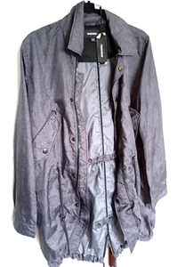Diesel Full-Zip Lightweight Trench-Jacket Paint Size Small Men/Women - Picture 1 of 9
