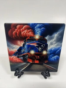 New England PATRIOTS Ceramic Tile Home Decor Drink Coasters & Easel Stand - Picture 1 of 6