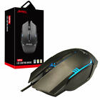 WIRED USB GAMING OPTICAL MOUSE FOR PC LAPTOP COMPUTER SCROLL BLUE LED UK