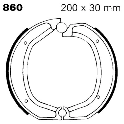 COPPIA GANASCE FRENO EBC 860 FOR BMW 1000 R 100 RS 1976-1980 Foto 1 de 4